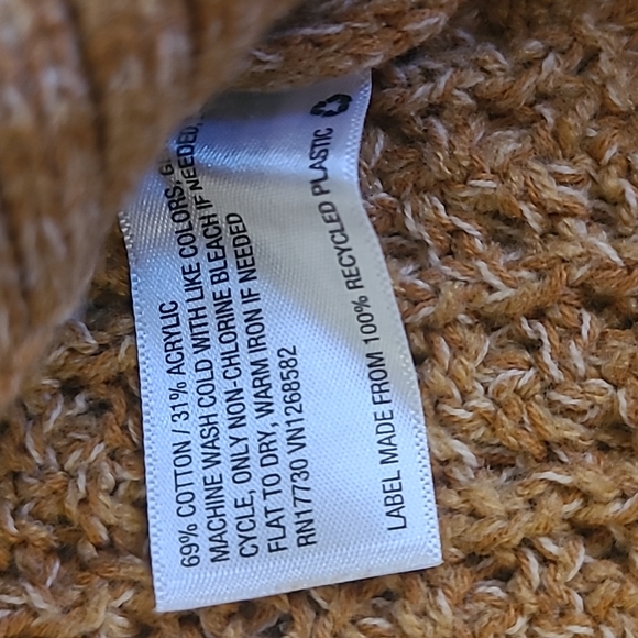 Chunky knit crop sweater sz XL - Picture 4 of 4